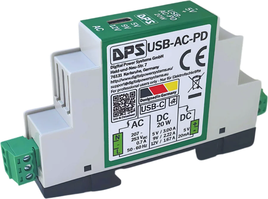 Alimentation sur rail DIN USB-AC-PD