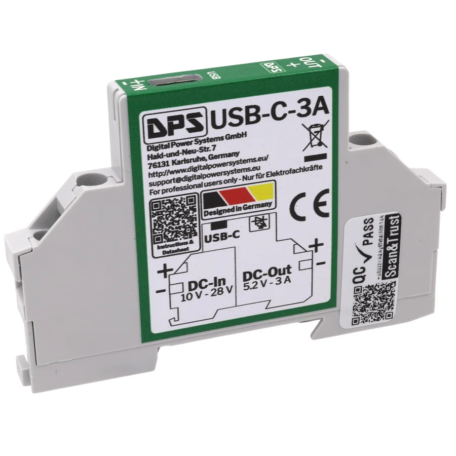 USB-C-3A Hutschienennetzteil
