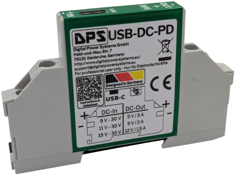 USB-DC-PD vue de côté