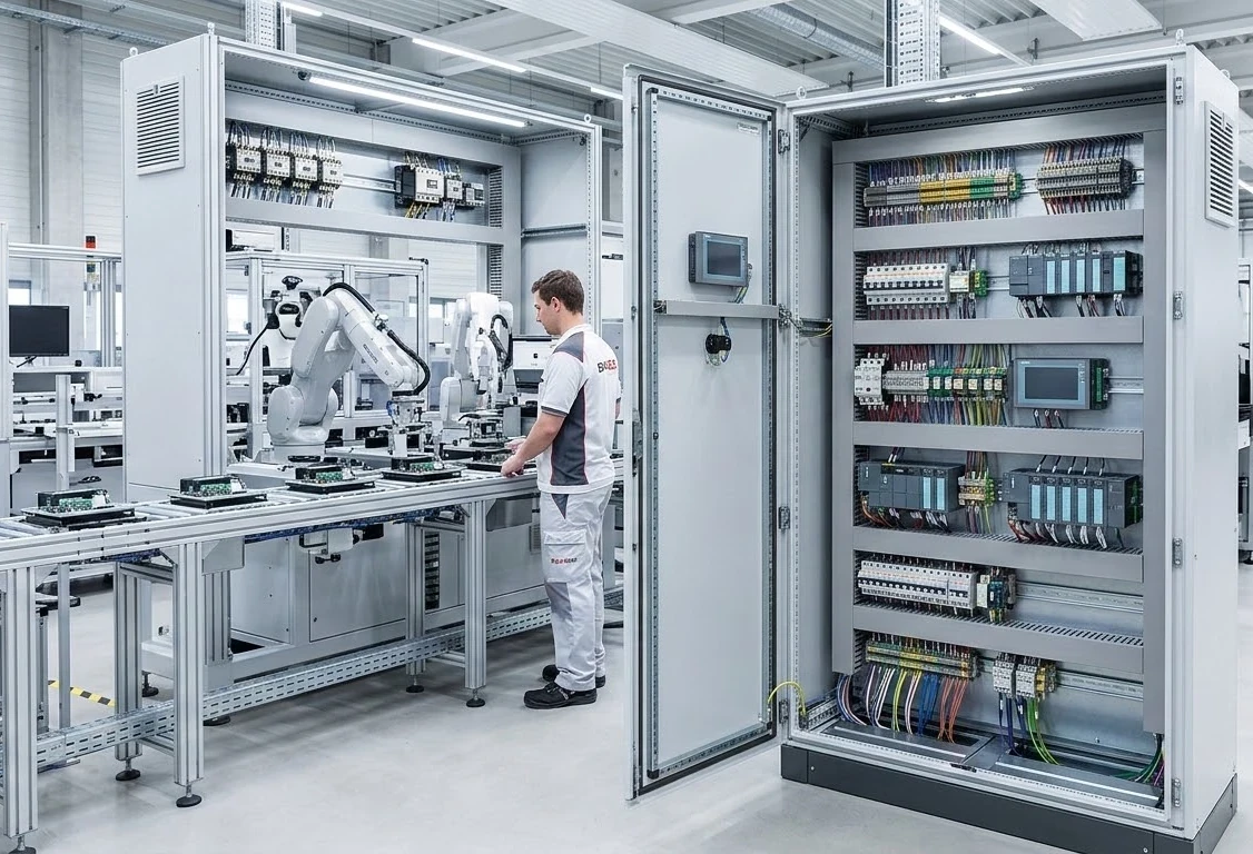 Industrial automation control cabinet