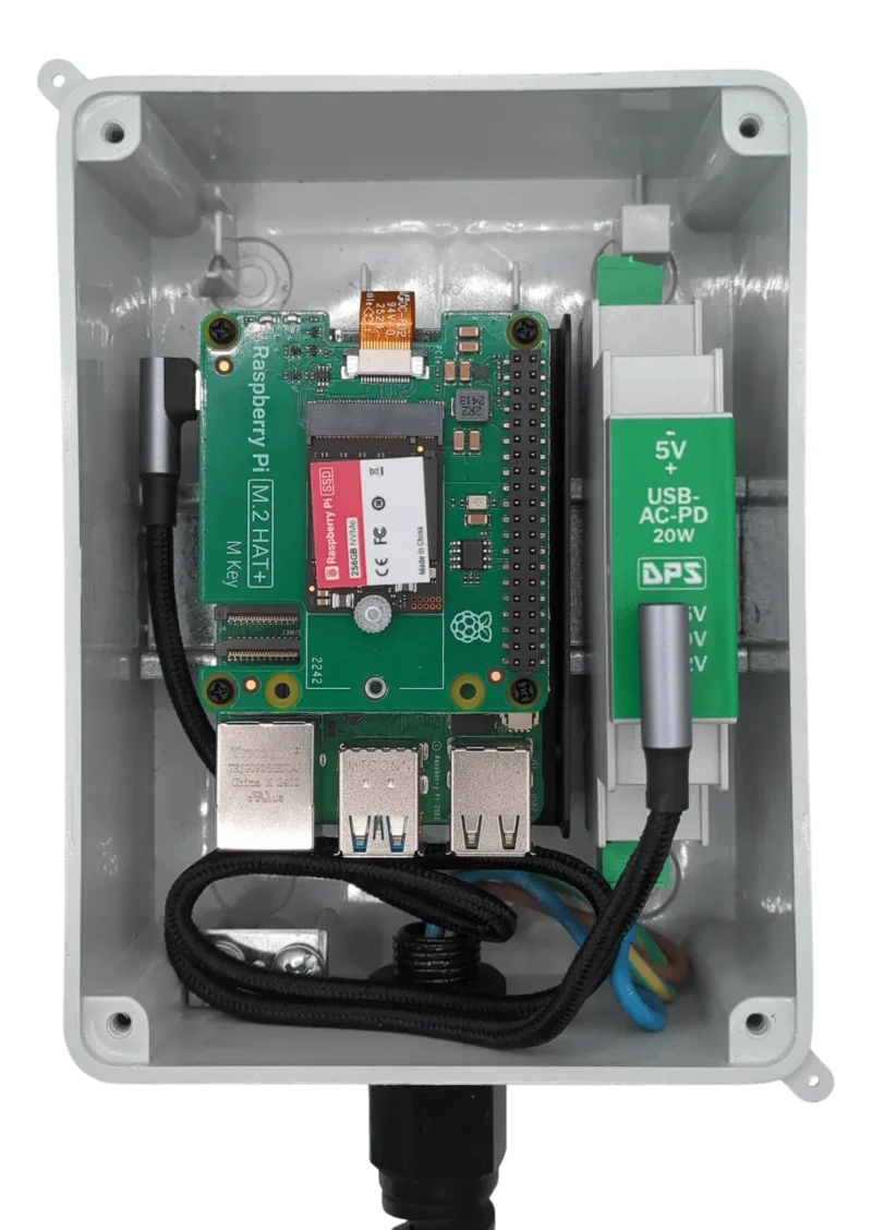 Schritt 3: Raspberry Pi auf DIN-Schiene montiert