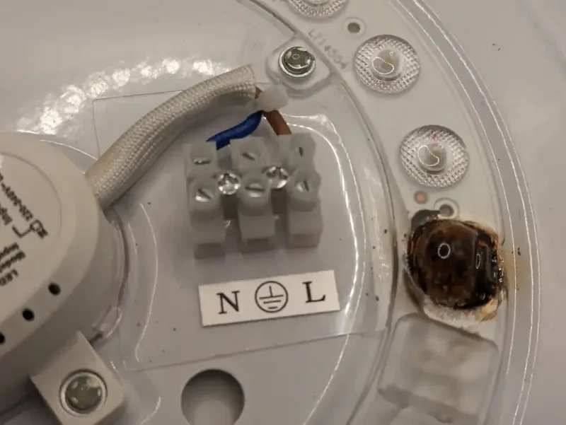 Isolation fault in an LED luminaire