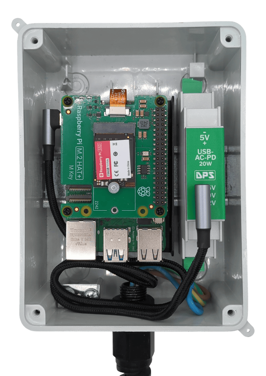 Schritt 3: Raspberry Pi an der DIN-Schiene montieren