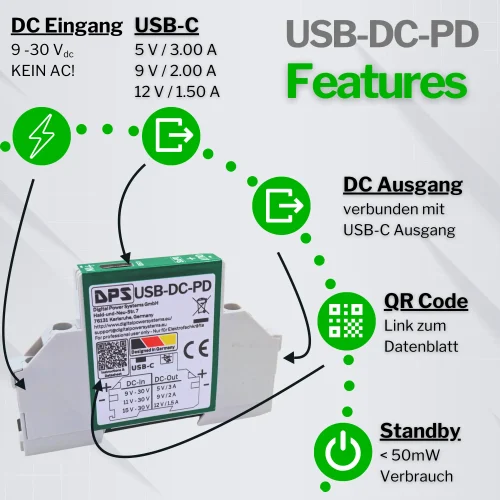 USB DC PD Features